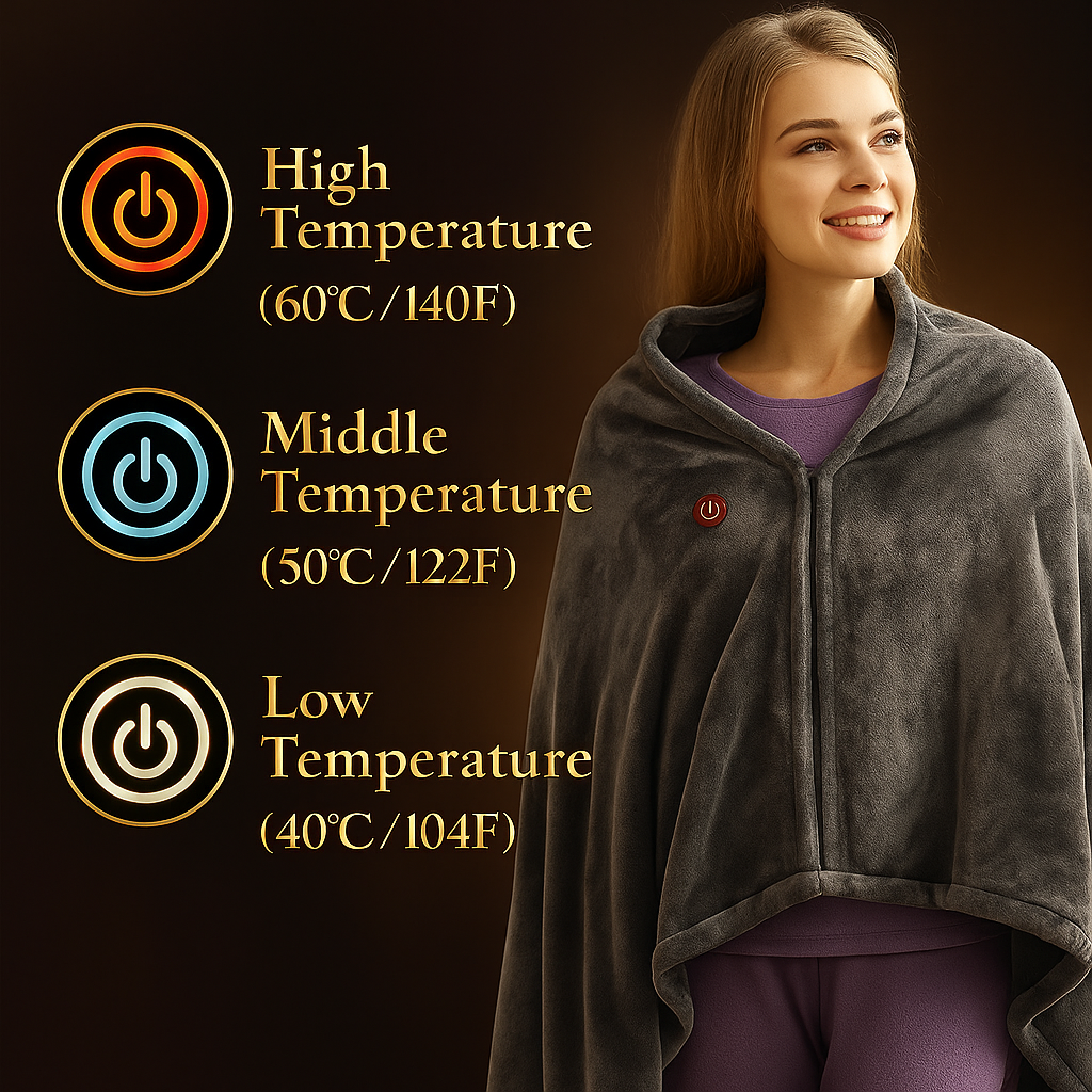 Wearable Cozy Heated Blanket